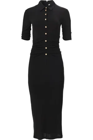 Carolina Herrera Robe mi-longue à design froncé
