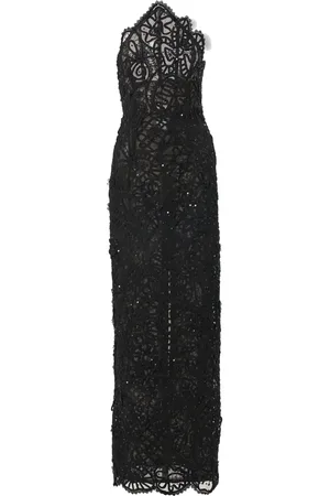 Carolina Herrera Robe longue à broderies