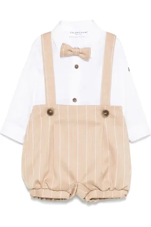 COLORICHIARI Ensemble haut-short à rayures