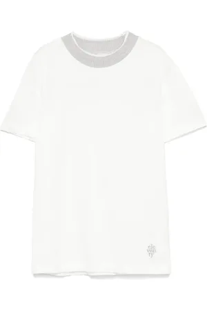 ELEVENTY T-shirt à bords contrastants