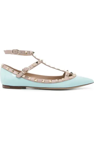 VALENTINO GARAVANI Ballerines Rockstud en cuir verni
