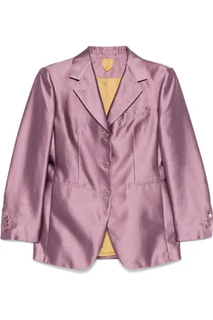 Max Mara Blazer à effet métallisé