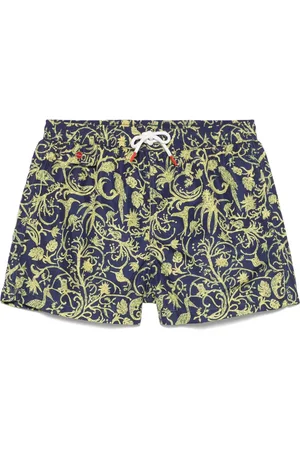 Kiton Short de bain à imprimé abstrait