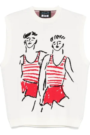 Msgm X Luke Edward Hall gilet Sailors in Love