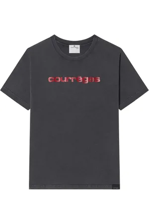 Courrèges T-shirt à logo imprimé