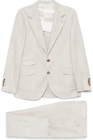 Brunello Cucinelli Costume à simple boutonnage