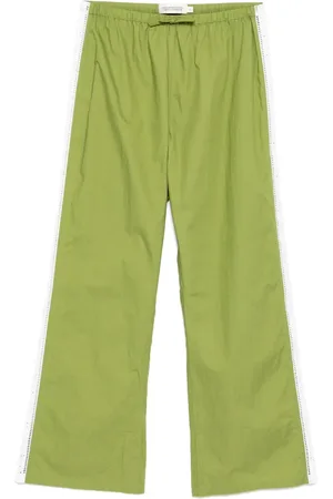 Desmond & Dempsey Pantalon en popeline à taille élastiquée