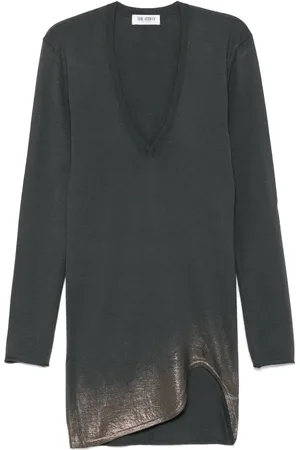 The Attico Robe courte à détail métallisé