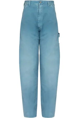 Maison Margiela Jean ample à logo brodé