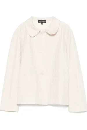 Emporio Armani Blazer à motif monogramme en jacquard