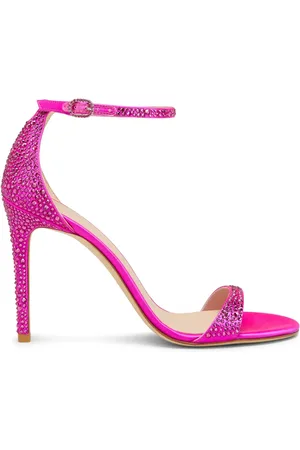 Stuart Weitzman Sandales Nudist Shine 100 mm