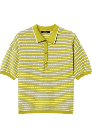 Twin-Set Polo à rayures métallisées