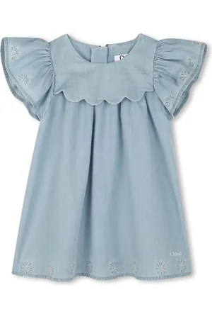 Chloé Robe en jean à manches courtes