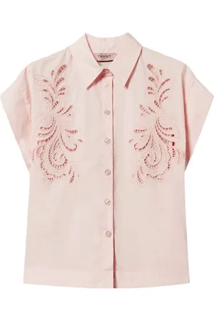 Twin-Set Chemise brodée en popeline