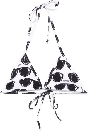 Moschino Haut de bikini à imprimé graphique