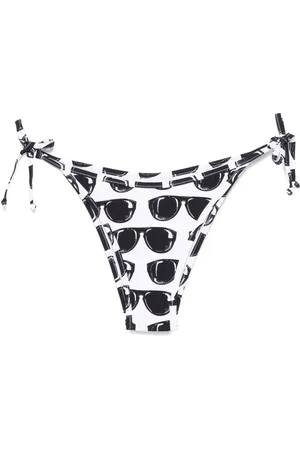Moschino Bas de bikini à imprimé graphique