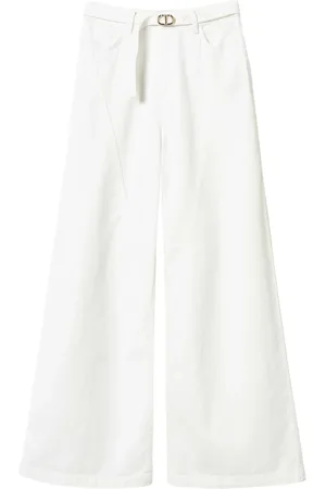Twin-Set Jean ample à boucle de ceinture Oval T