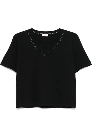 Liu Jo T-shirt à logo strassé