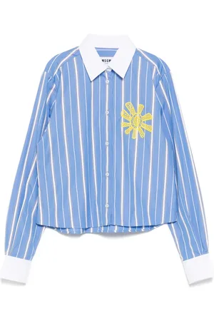 Msgm Chemise à logo brodé