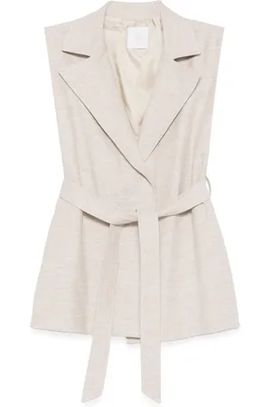 ELEVENTY Gilet à taille ceinturée