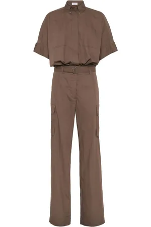 Brunello Cucinelli Combinaison ample à taille resserrée