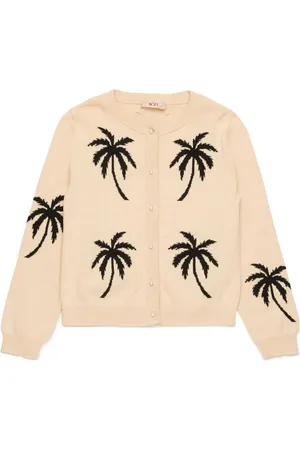 Nº21 Cardigan à imprimé palmier