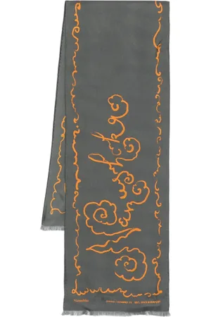 Nanushka Foulard en soie à franges