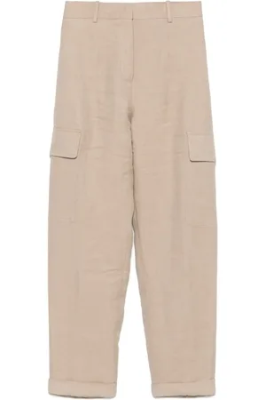 ELEVENTY Pantalon en lin à poches cargo
