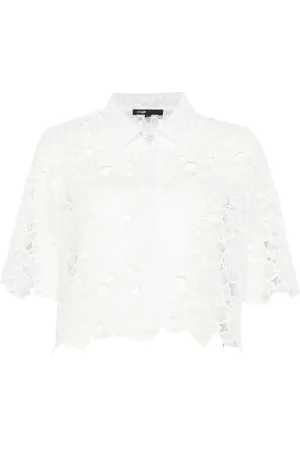 Maje Chemise à fleurs en dentelle