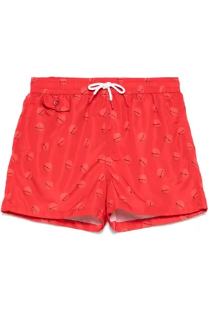 Kiton Short de bain à logo imprimé