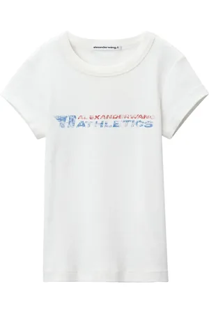 Alexander Wang T-shirt délavé à logo imprimé