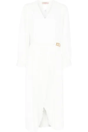 Twin-Set Robe portefeuille à coupe mi-longue