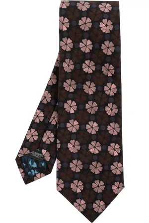 Paul Smith Cravate en coton à fleurs