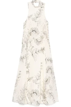 ALYSI Robe en satin à coupe longue