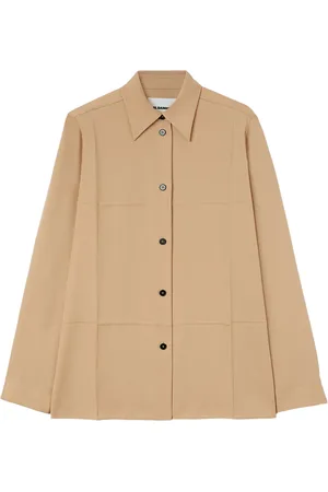 Jil Sander Chemise en gabardine de laine