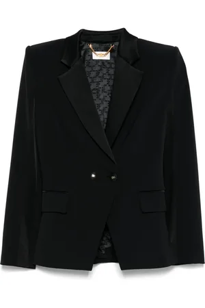 Elisabetta Franchi Blazer à revers satinés