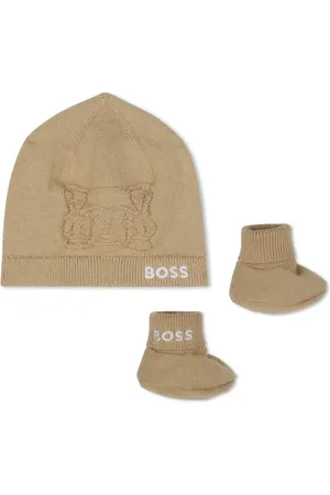 HUGO BOSS Chaussons-bonnet à logo brodé