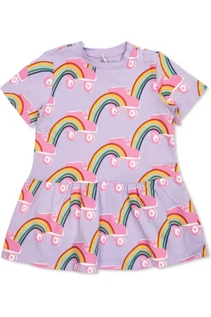 Stella McCartney Robe à imprimé Rollerskate Rainbow