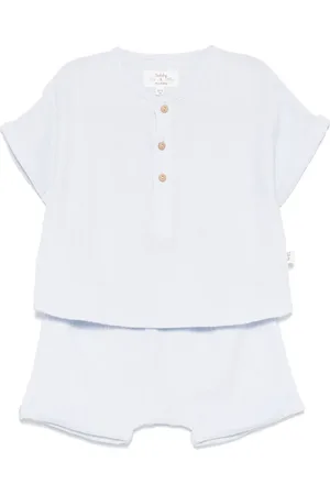 TEDDY & MINOU Ensemble haut-short en seersucker