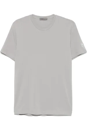 corneliani T-shirt à logo brodé