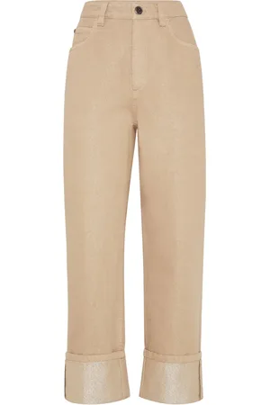 Brunello Cucinelli Pantalon court à coupe droite