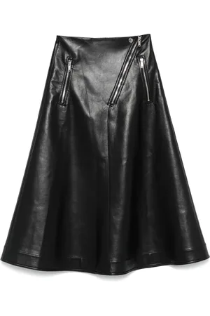 Nanushka Jupe en cuir artificiel à coupe mi-longue