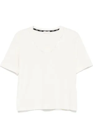 Liu Jo T-shirt à logo orné de cristaux
