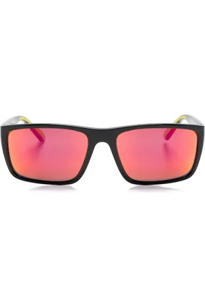 FERRARI Lunettes de soleil miroitées à monture rectangulaire