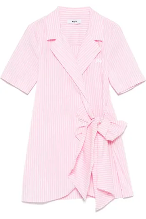 Msgm Robe à rayures