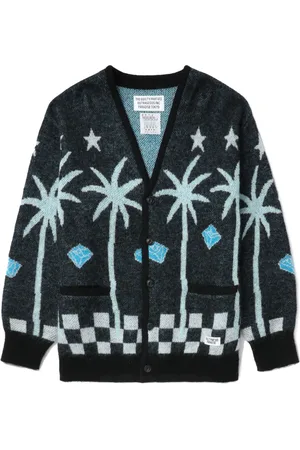 Wacko Maria Cardigan à motif en jacquard