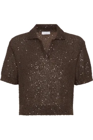 Brunello Cucinelli Polo à sequins