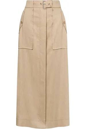 Alberta Ferretti Jupe droite à taille haute