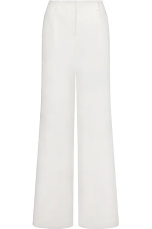 Alberta Ferretti Pantalon palazzo à fermeture zippée