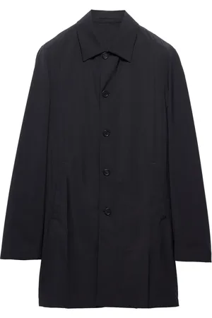 Prada Manteau en laine à simple boutonnage